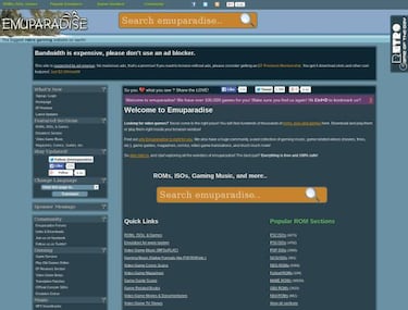 EmuParadise elimina todas sus ROMs después de 18 años