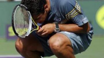 <B>IMPOTENCIA</B>. Nicolás Almagro no pudo con la solvencia de Federer a pesar de plantarle cara en todo momento.