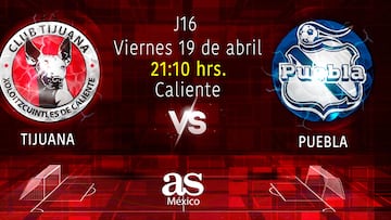 Tijuana vs Puebla en vivo: Liga MX, Clausura 2024 hoy en directo