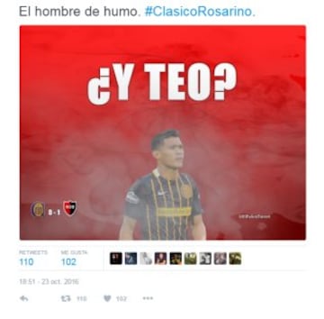 Los imperdibles memes que dejó el clásico de Rosario