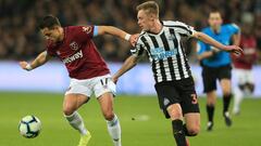 Chicharito provocó un penal en la victoria del West Ham