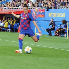 Melanie, jugadora con más partidos en la historia del Barça
