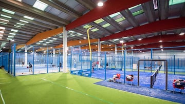 Las instalaciones del club Sanset Padel Indoor.