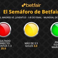 El Semáforo de Betfair: Real Madrid vs. Juventus - Mundial de Clubes