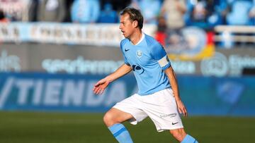 Centrocampista cordobés del Ibiza, Javi Lara.