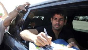 Diego Costa, baja casi segura para el partido contra el Málaga