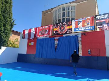 La Plaza Luis Aragonés, horas antes de ser inaugurada.