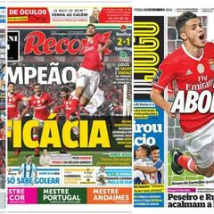 Raúl Jiménez se llevó las portadas de la prensa portuguesa