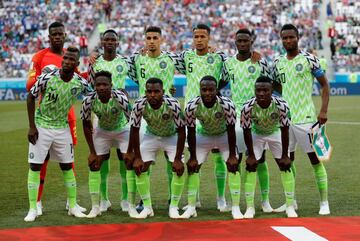 Alineación inicial de Nigeria