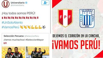 Los grandes clubes de Perú, unidos con la Selección