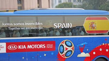 Autob&uacute;s de la Selecci&oacute;n espa&ntilde;ola. 