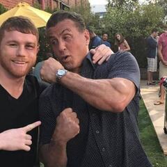 'Canelo' junto al gran Rocky Balboa... ¿motivación?