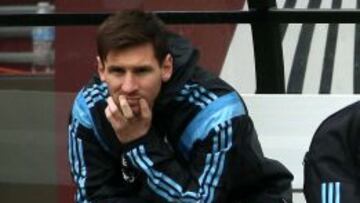 Messi apenas se ha entrenado con Argentina durante estos días en Estados Unidos.