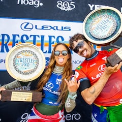 Bettylou Sakura Johnson y Yago Dora triunfan en Trestles