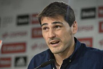 Iker Casillas se emocionó en su despedida