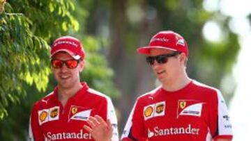 Raikkonen y Vettel, el t&aacute;ndem de Ferrari.