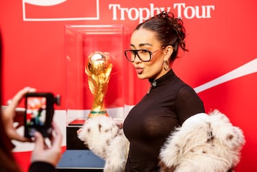 07/02/26 
EVENTO FIFA WORLD CUP 26 TROPHY TOUR COCACOLA SANTIAGO BERNABEU MARINA RIVERS 
