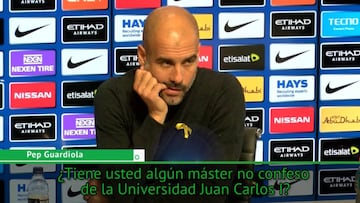 Le preguntan a Guardiola si tiene un máster como el de Cifuentes