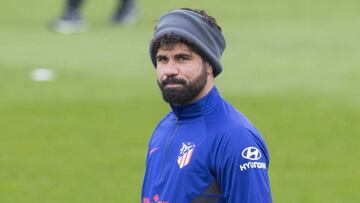 Diego Costa, durante un entrenamiento.