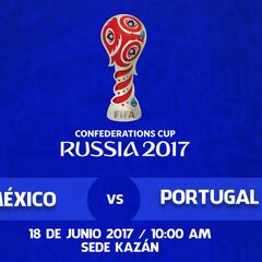 Conoce las fechas y horarios de los partidos de México en la Copa Confederaciones Rusia 2017