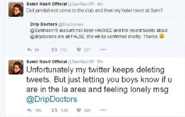 Samir Nasri's Twitter account hacked
