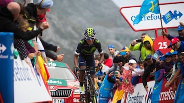 Nairo Quintana conquista los Lagos de Covadonga.