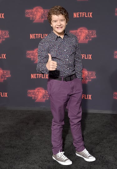 El actor que interpreta a Dustin Henderson en 2017.