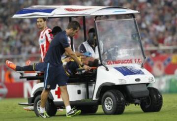 Mandzukic se retira lesionado. 