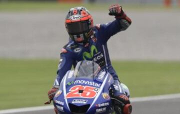 Maverick Viñales, ganador de la carrera 