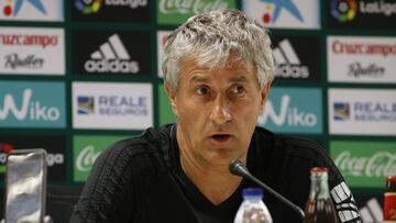 Setién: "Yo ya me espero cualquier cosa de Joaquín..."