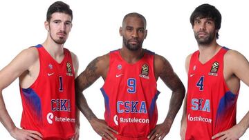 Nando de Colo, Aaron Jackson y Milos Teodosic.