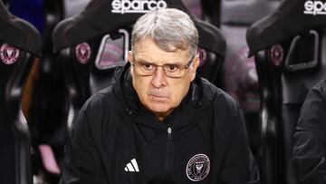 FORT LAUDERDALE, FLORIDA - SEPTEMBER 30: Head coach Gerardo Martino of Inter Miami CF looks on before the match against the New York City FC at DRV PNK Stadium on September 30, 2023 in Fort Lauderdale, Florida.   Megan Briggs/Getty Images/AFP (Photo by Megan Briggs / GETTY IMAGES NORTH AMERICA / Getty Images via AFP)