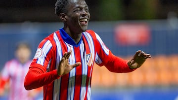 04/04/25
PARTIDO DE PRIMERA FEDERACION
ATLETICO DE MADRID B - CF INTERCITY
CELEBRACION DEL GOL 4-1 OMAR JANNEH RFEF FILIAL ALEGRIA