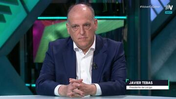 Javier Tebas: "Me gustaría que la Liga empezara el 12 de junio"