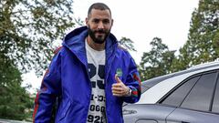 Benzema, en la concentraci&oacute;n de Francia.