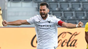 Jordi Amat, durante un partido del Eupen en la liga de B&eacute;lgica.