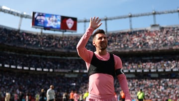 Con su doblete ante Colorado, Messi terminó siendo elegido como el MVP de la Jornada 8 en la MLS. Ahora, va por el registro histórico de Landon Donovan. Andrew Wevers/Getty Images/AFP (Photo by Andrew Wevers / GETTY IMAGES NORTH AMERICA / Getty Images via AFP)