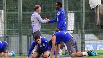 04/10/19 DEPORTIVO DE LA CORU&Ntilde;A
 ENTRENAMIENTO
 ANQUELA CON KONE