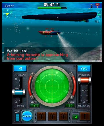 Captura de pantalla - Steel Diver: Sub Wars (3DS)