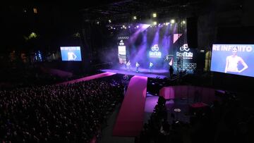 Escenario de presentación del Giro de Italia.