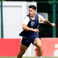 Zubeldía abre la puerta para usar a James tras la Copa América