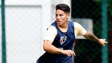 Luis Zubeldía, DT de Sao Paulo, habla de las opciones de jugar de James Rodríguez tras la Copa América.