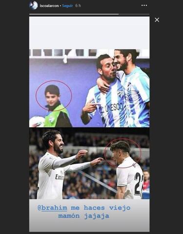 Isco a Brahim, recordando el pasado: "Me haces viejo, mamón"