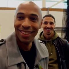 Manchester United's Zlatan Ibrahimovic tickles Henry with his ego