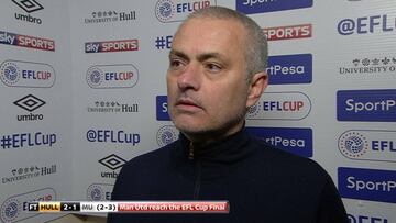 Mourinho se va de la entrevista pospartido a los 28 segundos