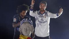 Real Madrid celebrate LaLiga title win at Cibeles