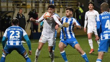 El Deportivo, en su &uacute;ltimo partido fuera de casa ante la Culrural Leonesa.