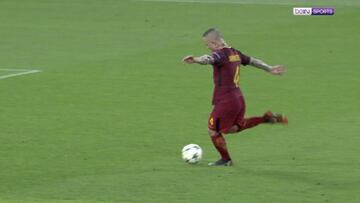 Pocos futbolistas tienen su disparo: esto hizo Nainggolan