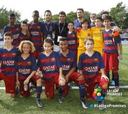 El Barça negó a su infantil una foto con Raúl y luego rectificó