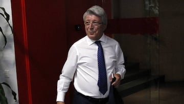 El presidente del Atl&eacute;tico de Madrid, Enrique Cerezo.